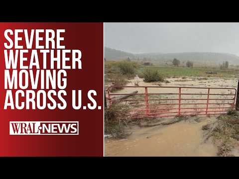Line of storms moving in on millions of Americans