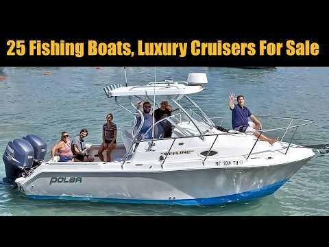 25 Boats for Sale in the USA! Fishing Boats, Luxury Cruisers & Pontoon Deals