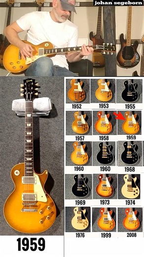 The 10 Best Vintages of Gibson Les Paul in 30 seconds!