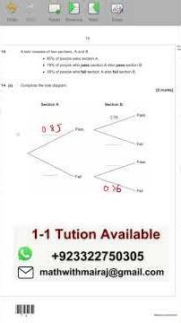 AQA GCSE Maths Higher | Tree Diagram Questions Solved #Shorts