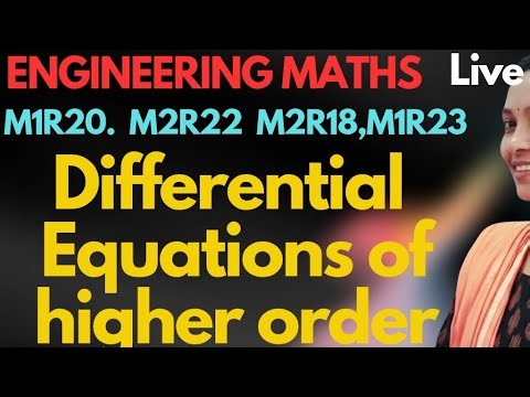 Linear Differential Equations of HigherOrder live #M1R20 #M2R22 #M2R18 #M2R23 #Enggmathlive #riddle