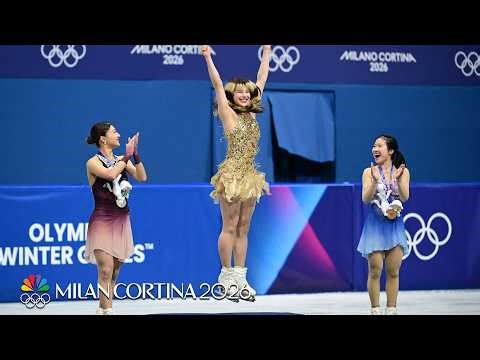 Alysa Liu reacts to winning Olympic gold medal after free skate | Winter Olympics 2026 | NBC Sports