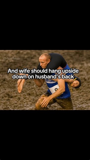 The Finland Competition Where Husbands Carry Their Wives #strongman #husbandwife #couples