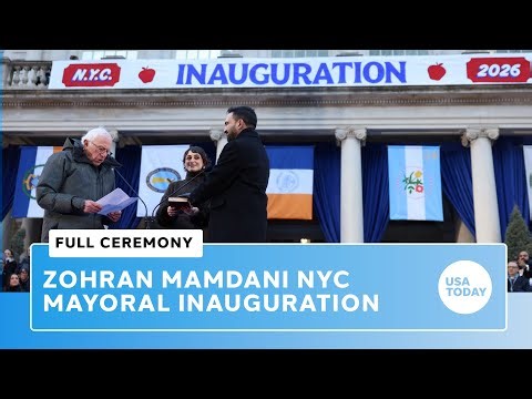 At Zohran Mamdani inauguration, Bernie Sanders swears in new NYC mayor: Full block party ceremony