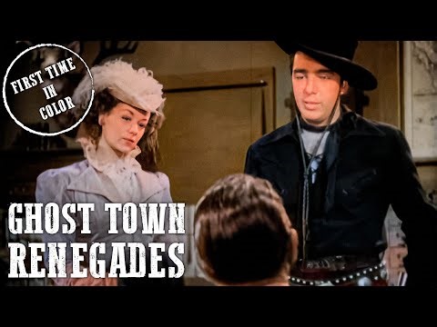 Ghost Town Renegades | Lash La Rue | 4K | Colorized | Western | English