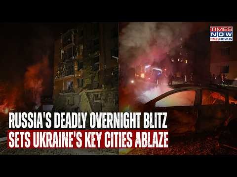 Russia Pounds Ukraine: 8 Killed As Overnight Drone-Missile Strikes Set Kherson, Zaporizhzhia Ablaze