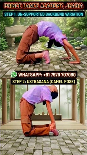 #USTRASANA #CamelPose #yoga training jharia &. gymnastics #BackbendGoals