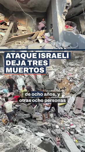 Ataque aéreo israelí mata a tres palestinos en Gaza 💣⚠️
