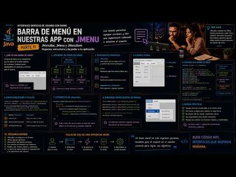 POO GUI: Parte 11 Barra de Menú en nuestras app, trabajando con JMenu, JMenuBar y JMenuItem