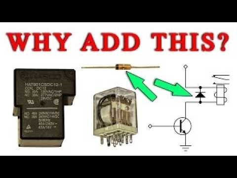 Flyback Diodes in Relay Circuits Explained || Beginner Friendly