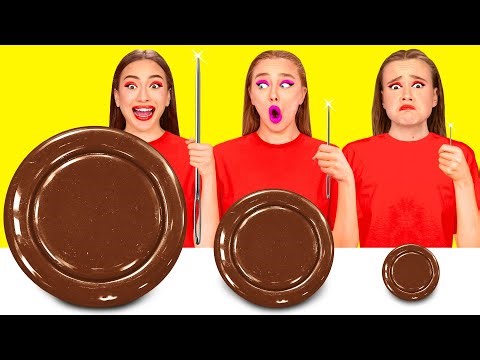 Big, Medium and Small Plate Challenge | Epic Hacks and Recipes by TeenTeam Challenge