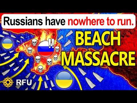 Ukrainian naval drones vaporize Russian troops on Crimean coast