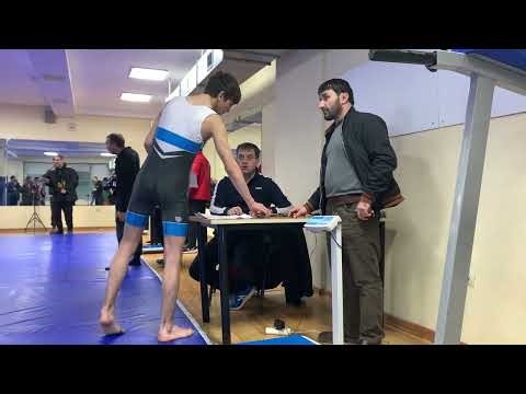 Weigh-in for U16 wrestlers at the All-Russian competition in Kaspiysk. December 16, 2025.