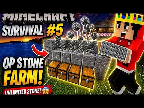 I Built an Infinite Stone Farm in Minecraft 😳