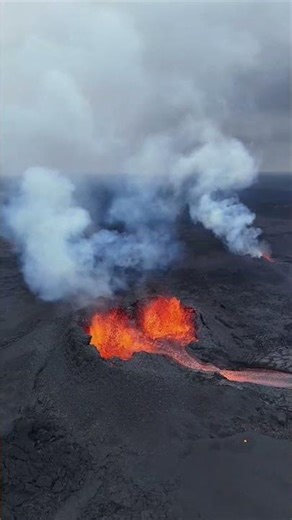 Iceland Volcano Erupts With Intense Lava And Billowing Smoke