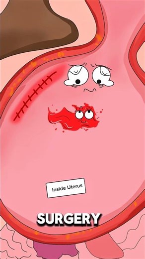 Why Blood Gets Stuck in the Uterus After Childbirth 🩸🤰..!!#e2dhealth #health #2dshow #fypシ #shorts