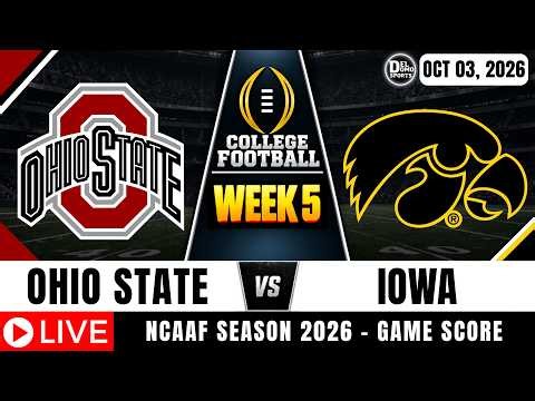 OHIO STATE VS IOWA LIVE 🏈 College Football Week 5 | Live Score & Play-by-Play