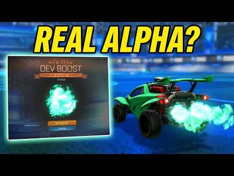 NEW ALPHA BOOST IN ROCKET LEAGUE 🚀🚀 DEV BOOST ✅✅