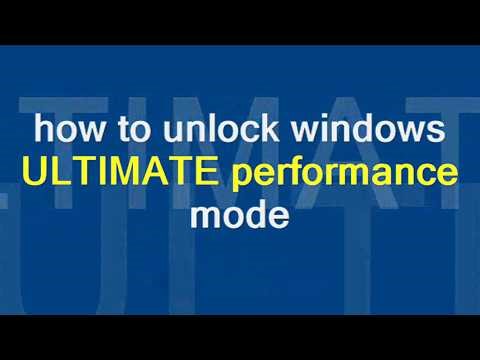 How to Unlock Windows Ultimate Performance Mode