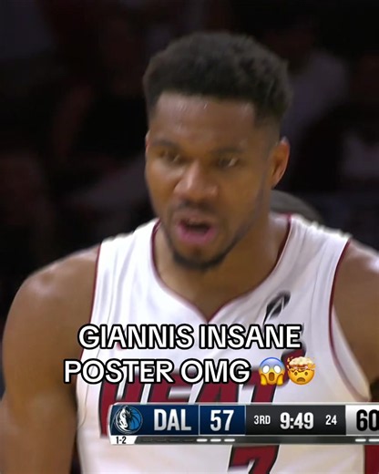 GIANNIS DESTROYED THE RIM 🤯🤯 #nba #basketball #bball #heat #giannis | Giannis Antetokounmpo