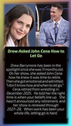 Drew Barrymore Admits She Doesn’t Know How to Retire 52 characters
