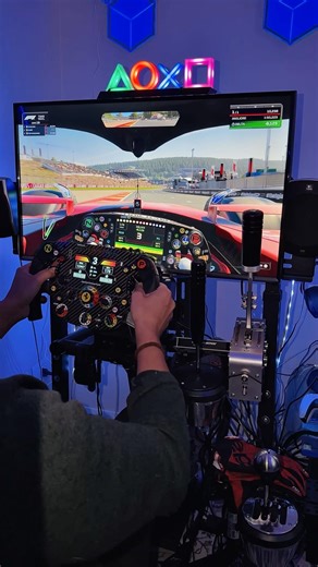 NO ASSISTS?! 😳 This is F1 25 on a real setup… #f125 #simracing #simracer #t598 #sf1000 #ps5