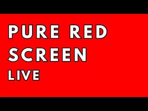 🔴 LIVE: 12H Pure Red Screen • Deep Focus & Vitality • Silent Color Therapy for Study