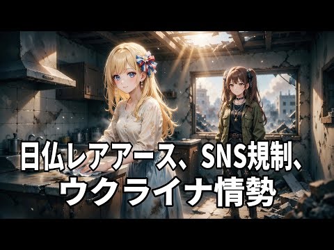 日仏レアアース戦略、SNS規制の波紋、ウクライナ最新情勢を徹底解説【国際ニュース速報】