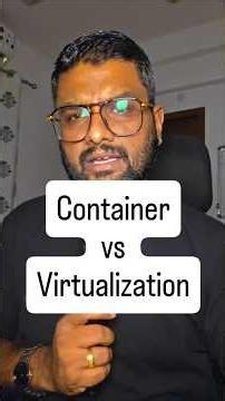 what is the difference between container vs Virtualization #cybersecurity #itlearning