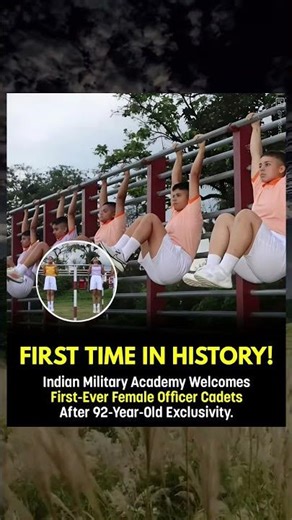 First Time in History 🇮🇳 Female Cadets Join Indian Military Academy 💪🔥#IndianArmy