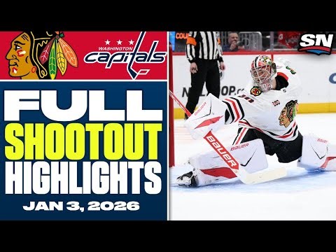 Chicago Blackhawks at Washington Capitals | FULL Shootout Highlights - January 3, 2026