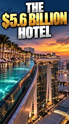 How Is This Giant Pool Floating Above 3 Skyscrapers? 😳 #shortsvideos