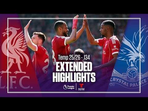 Liverpool vs. Crystal Palace | Highlights Premier League | Jornada 34 | Telemundo Deportes