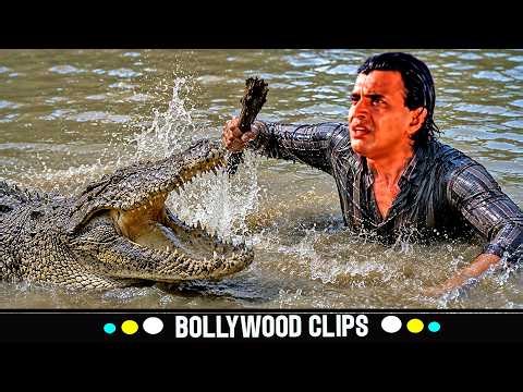 नदी में मौत के बीच फंसे मिथुन 😱🐊 | Mithun Chakraborty Crocodile Fight | Aar Paar River Scene