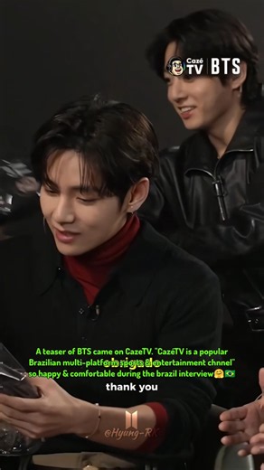 BTS interview teaser for CazéTV Brazil is out🤗💜