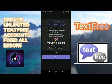 HowTo Create TextFree Account 2026 | TextFree All Error 7063, 7064, 9414 Fixed #textfree #method