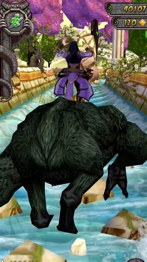 TEMPLE RUN 2 IMPOSSIBLE RHINO RIDE ESCAPE! 🦏🔥 #shorts #templerun2 #gaming