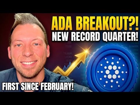 CARDANO - ADA Breakout! First Since February! New Record Quarter!