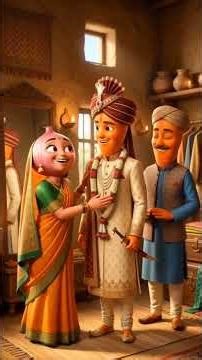 Finally Married 😍💍 But Bride Is Scared 😱💔 | Emotional Village Drama!"#viralvideo #cartoon #funny