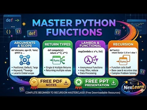 Master in Python Functions 🚀