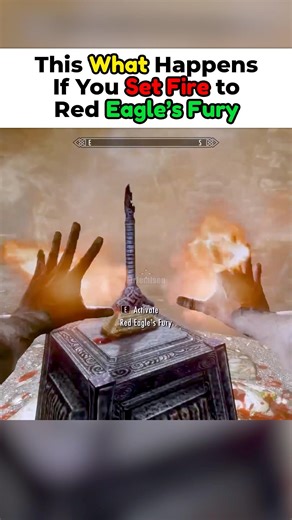 This Is What Happens If You Set Fire to Red Eagle’s Fury - Skyrim