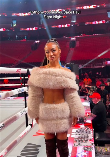 Low key what if I’m a good luck charm fr😩🍀🫦 Anthony Joshua (Mister Big Guy) vs. Jake Paul fight night🥊 @MVP - Most Valuable Promotions #foryou