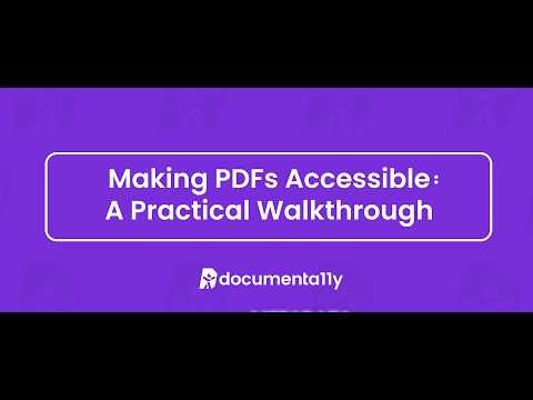 FINAL DRAFT — How to Make PDFs Accessible | DocumentA11Y