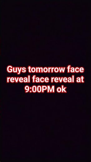 face reveal