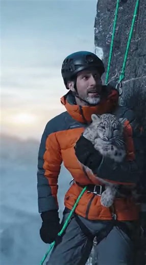 Cliff of No Return: Saving the Snow Leopard Cub🐆🏔️❄️