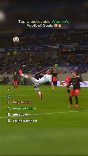 Top Unbelievable Women’s Football Goals 😱🔥