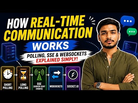 🚀 How Real-Time Communication Works | Polling, SSE & WebSockets Explained