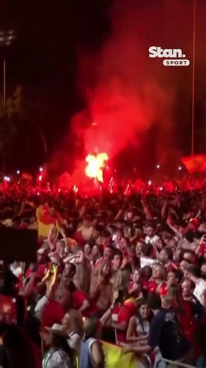 Spain fans celebrate WINNING goal in World Cup final 🔥🇪🇸 #WorldCup #Spain