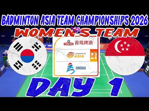 DAY 1 WOMEN'S TEAM Badminton Asia Team Championships 2026 Live Stream Badminton