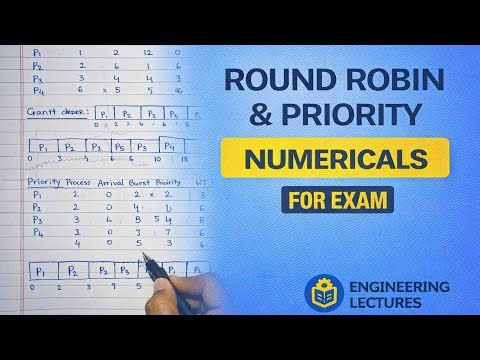 Round Robin & Priority Scheduling | CPU Scheduling Algorithms | Solved Numericals